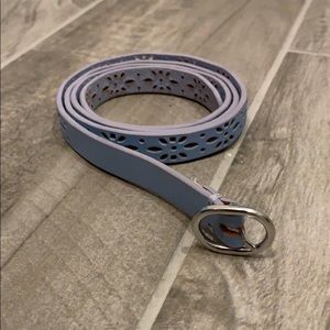 Lavender flowered belt